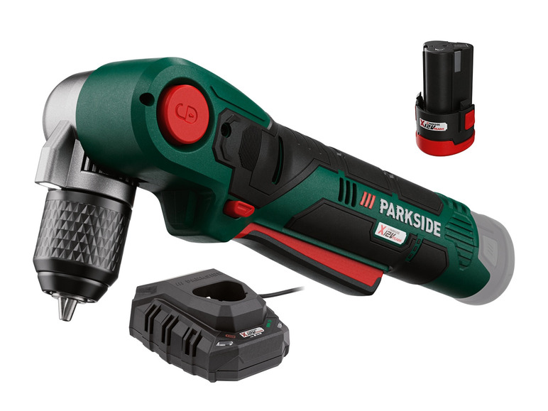  Zobrazit na celou obrazovku PARKSIDE® Aku úhlový vrtací šroubovák PWBSA 12 A1, 2 Ah - Obrázek 1