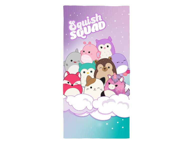 Roztomilé plyšové hračky Squish Squad: jednorožec, kočka, liška a další roztomilá zvířátka.
