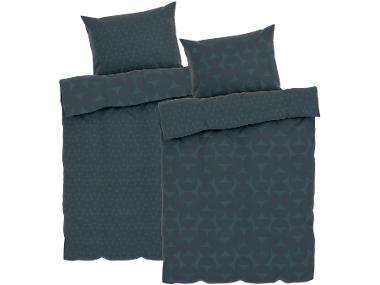 Sada ložního povlečení z mikrovláknitého saténu, 140 x 200 cm, 70 x 90 cm, petrolejová, 2dílná