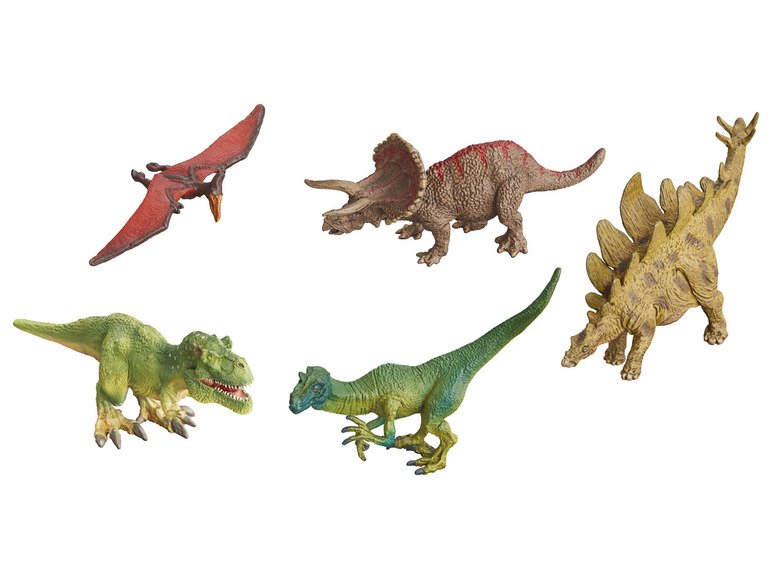 Playtive Sada figurek na hraní, 5dílná (dinosaurus)