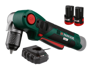 PARKSIDE® Aku úhlový vrtací šroubovák PWBSA 12 A1, 2x 2 Ah
