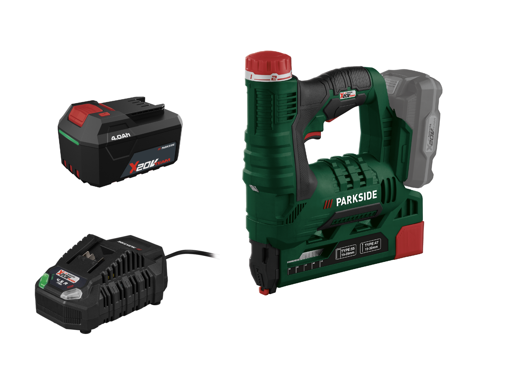 Parkside® Aku sponkovačka PAT 20-Li A1 , 4 Ah