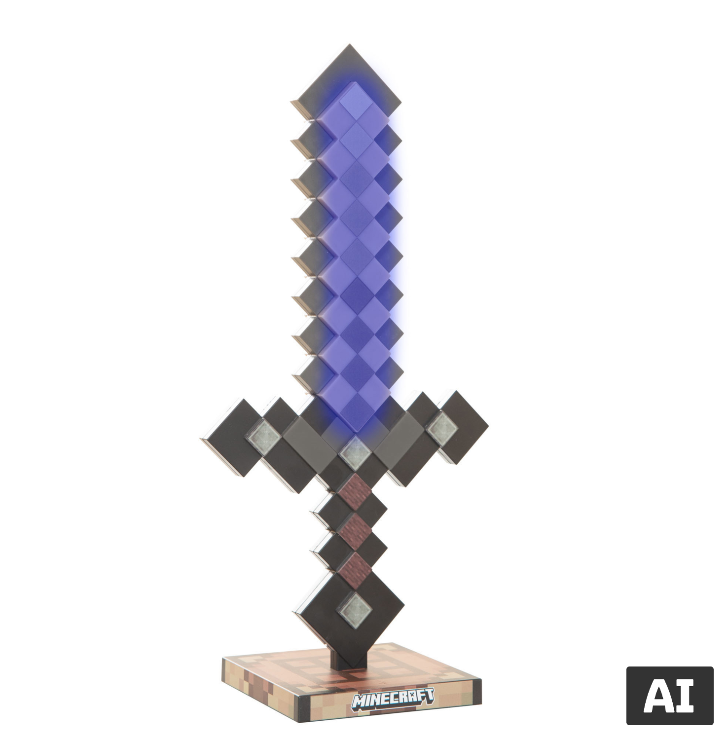 Minecraft Stolní LED lampa Netherite