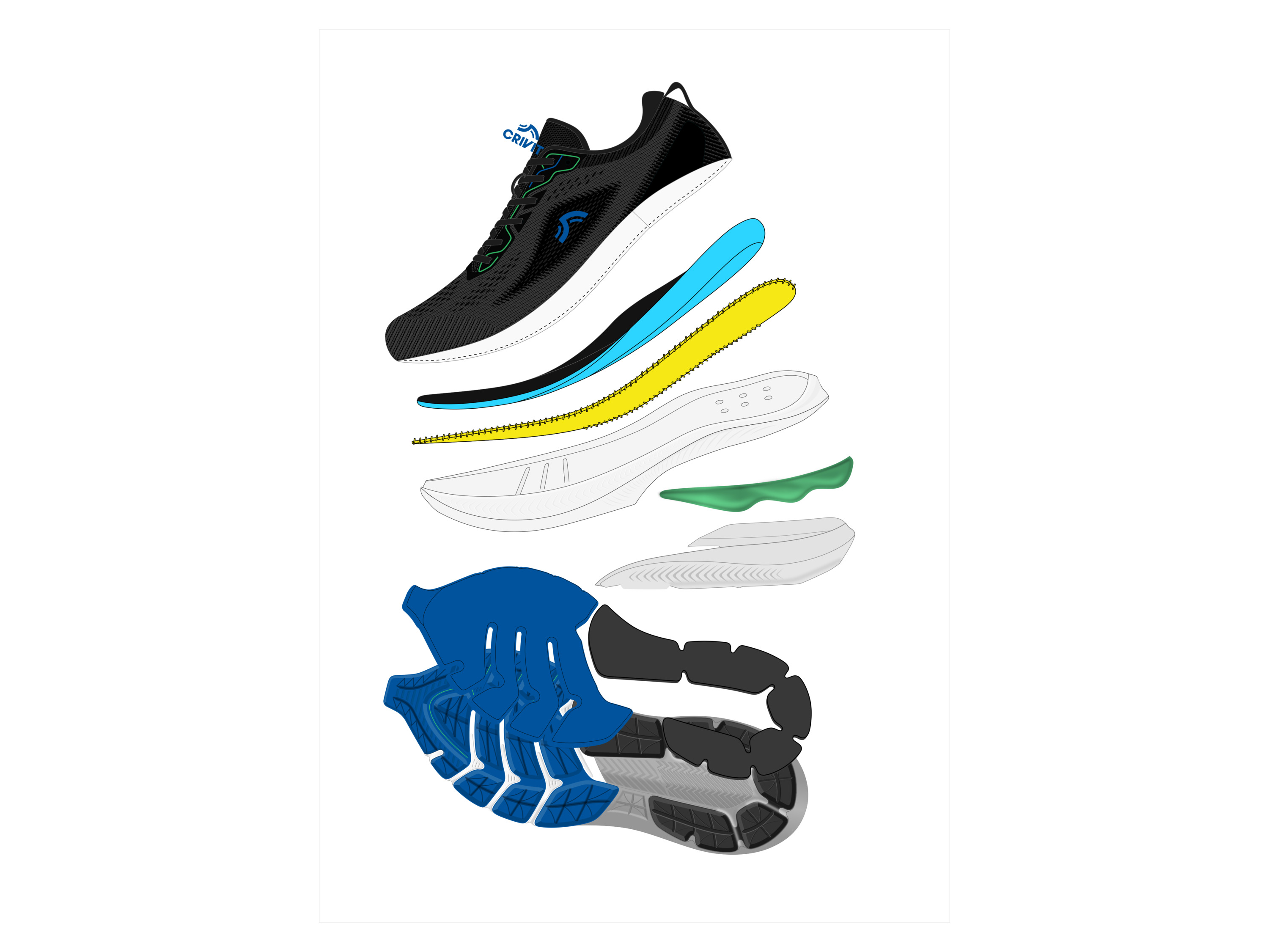 CRIVIT Pánská běžecká obuv  - 18