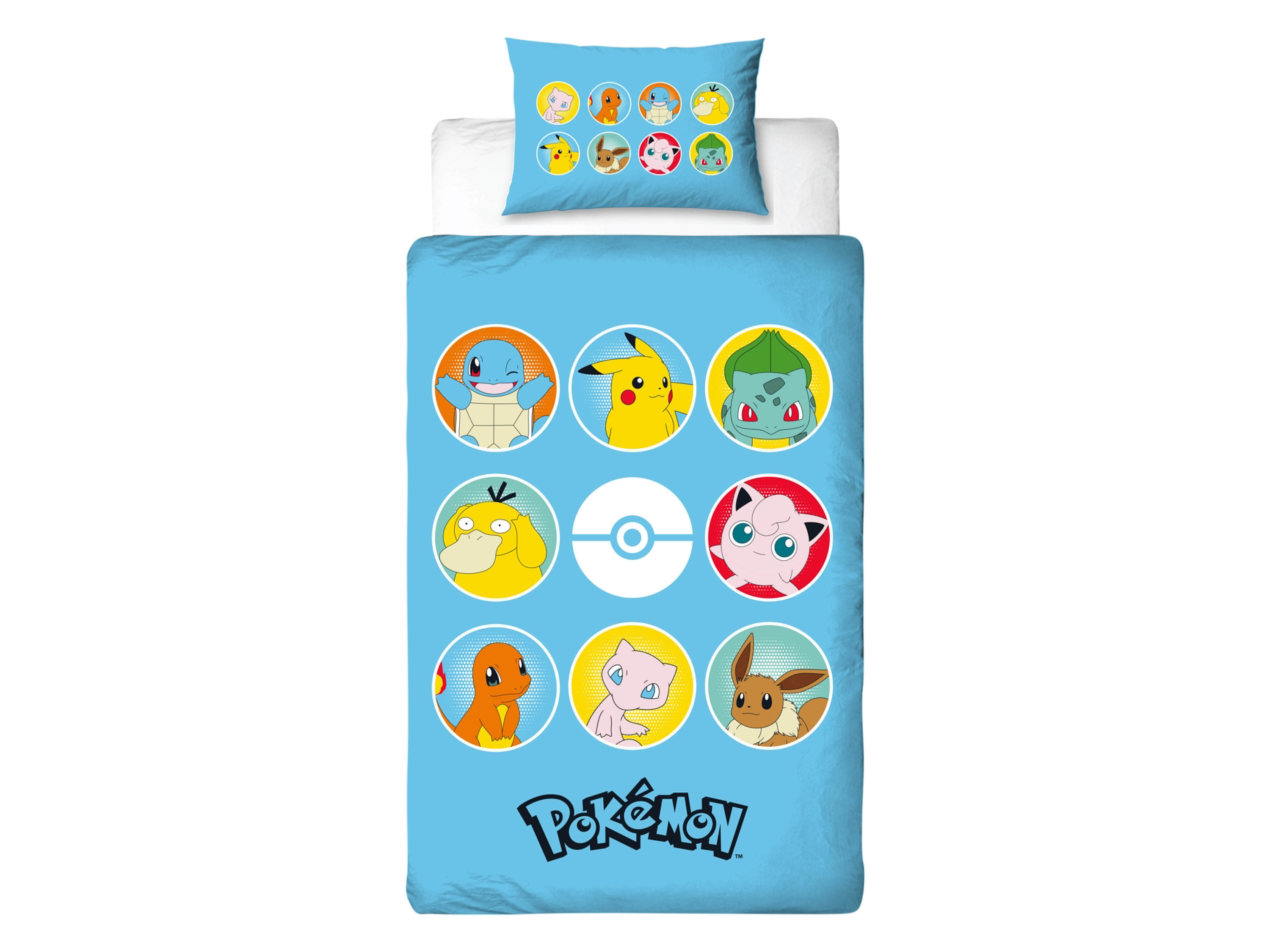 Dětské ložní povlečení, 140 x 200 cm, 70 x 90 cm (Pokémon)