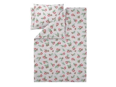 Ložní povlečení z jemného flanelu, 200 x 220 cm, 70 x 90 cm (větve jedličky)