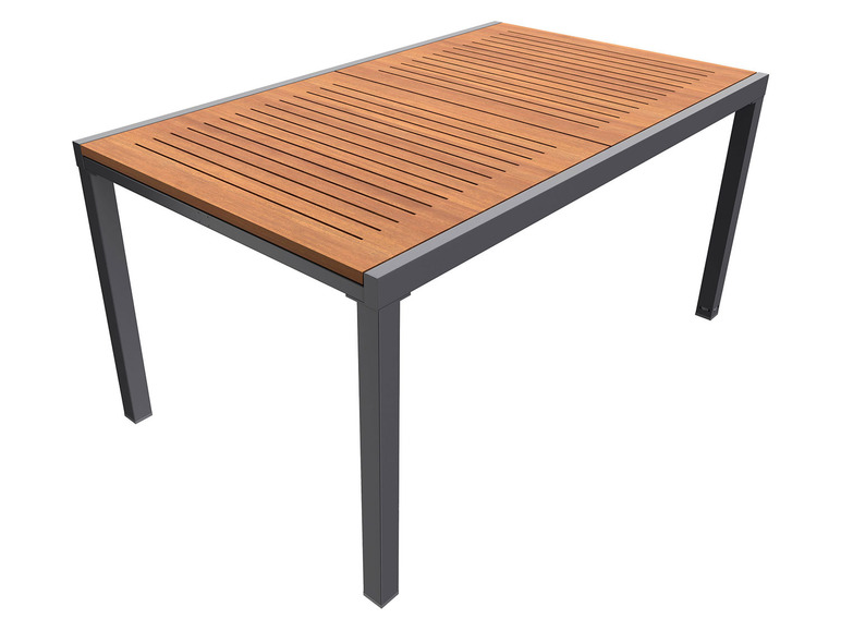  Zobrazit na celou obrazovku LIVARNO home Hliníkový zahradní rozkládací stůl Valencia, 150–200 x 90 cm, hnědá - Obrázek 3