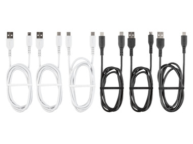 TRONIC Kabel pro nabíjení a přenos dat USB-C, USB-A a Micro, 1 m