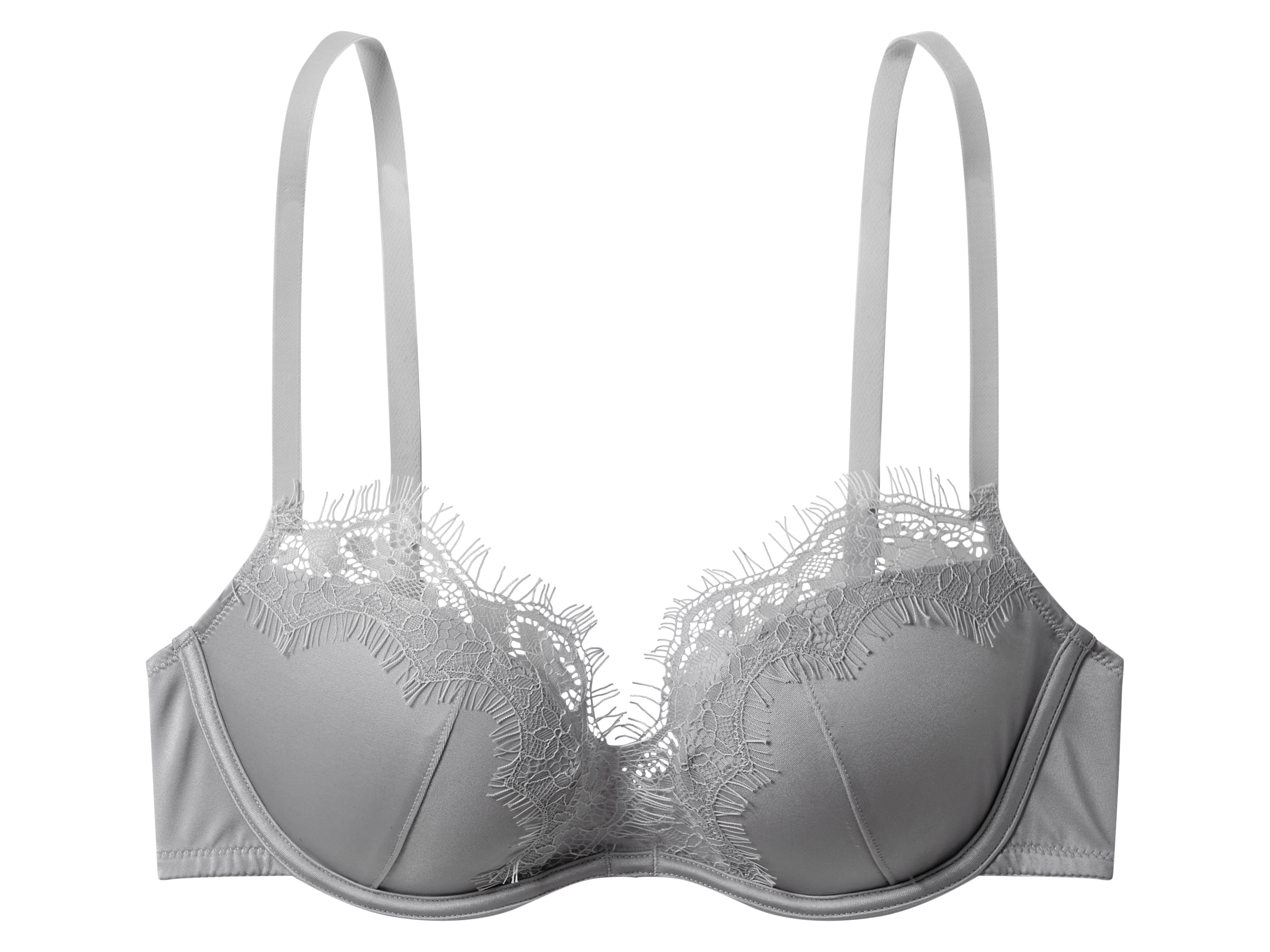esmara® Dámská podprsenka s krajkou (stříbrná, 85B)