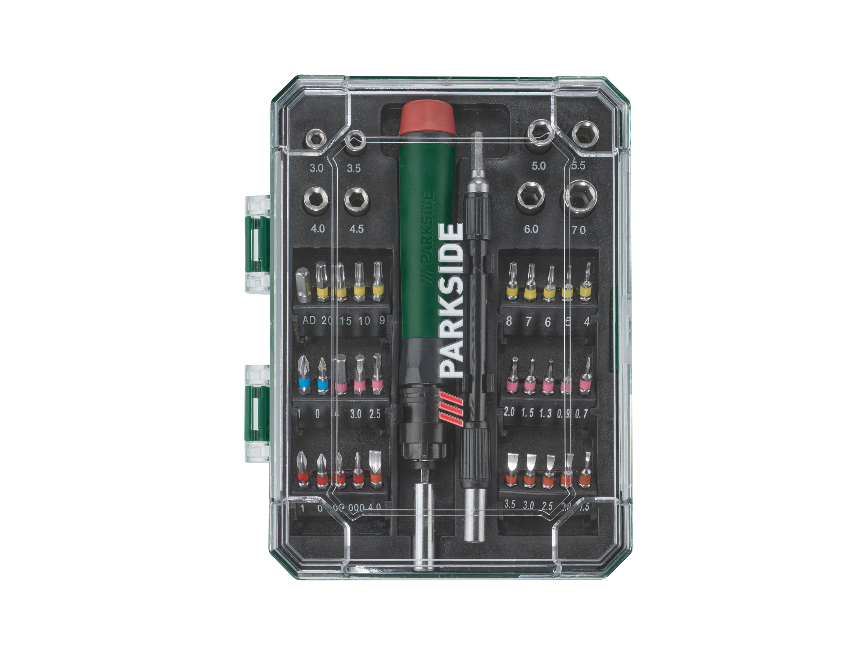 Parkside® Sada bitů a nástrčných klíčů, 40dílná