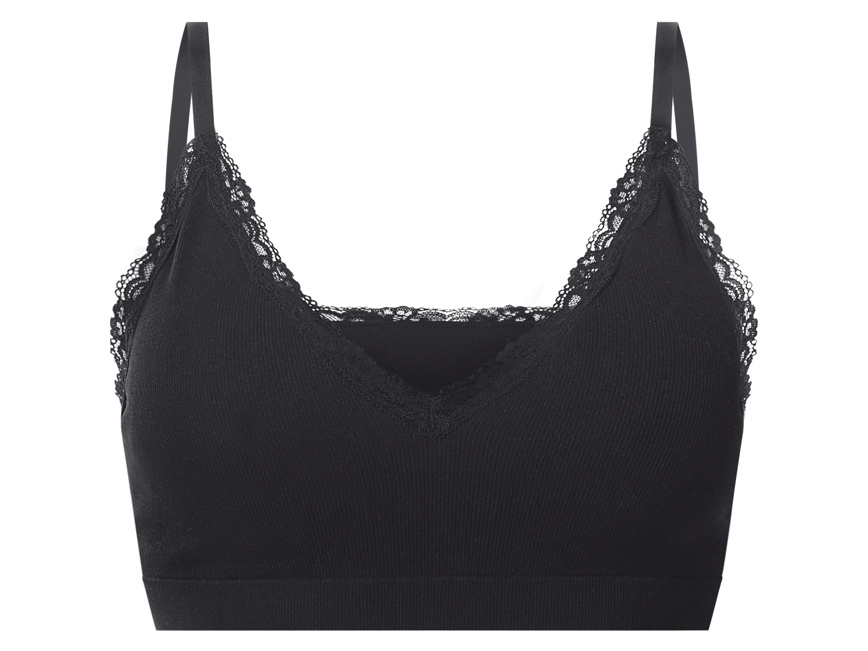 esmara® Dámská bezešvá podprsenka (černá, L(44/46))