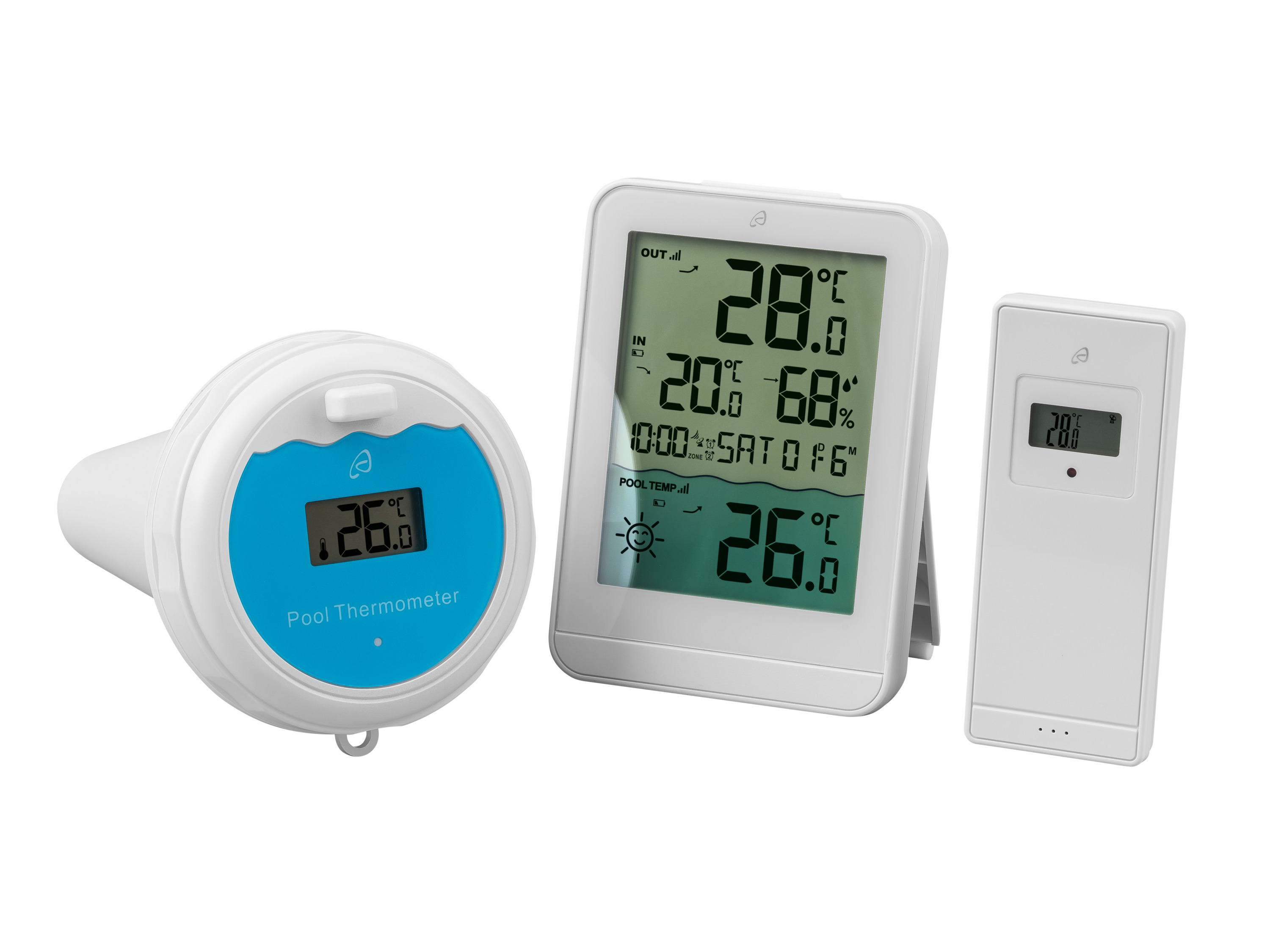 Auriol® Bezdrátová meteostanice s ukazatelem teploty vody v bazénu