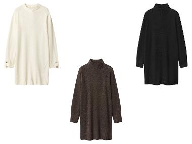 Dámské pletené šaty s podílem vlny