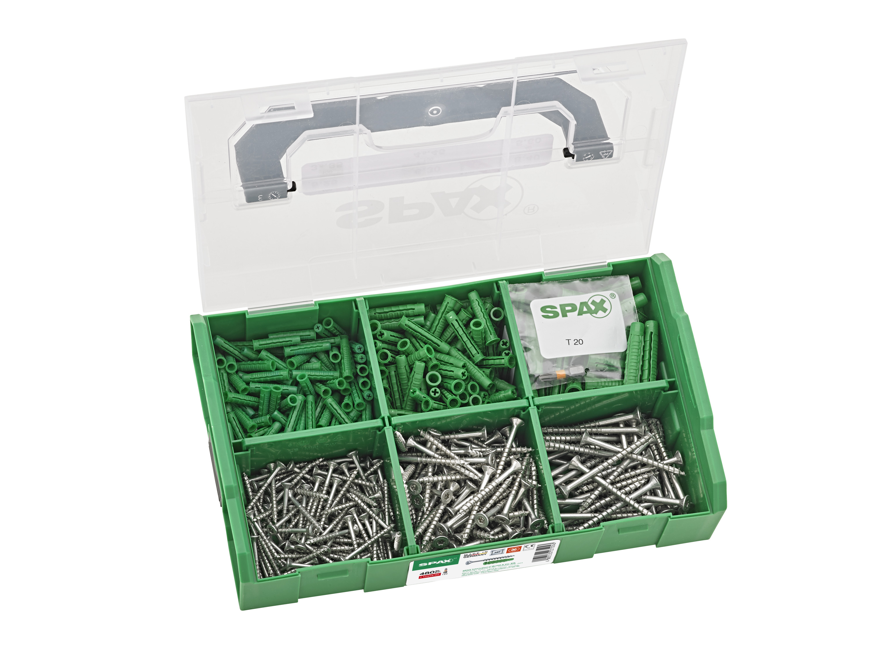 Spax Sada hmoždinek a šroubů »L-Boxx Mini«, 481dílná s 6 rozměry