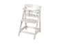 Bílá dřevěná vysoká židlička od Roba.