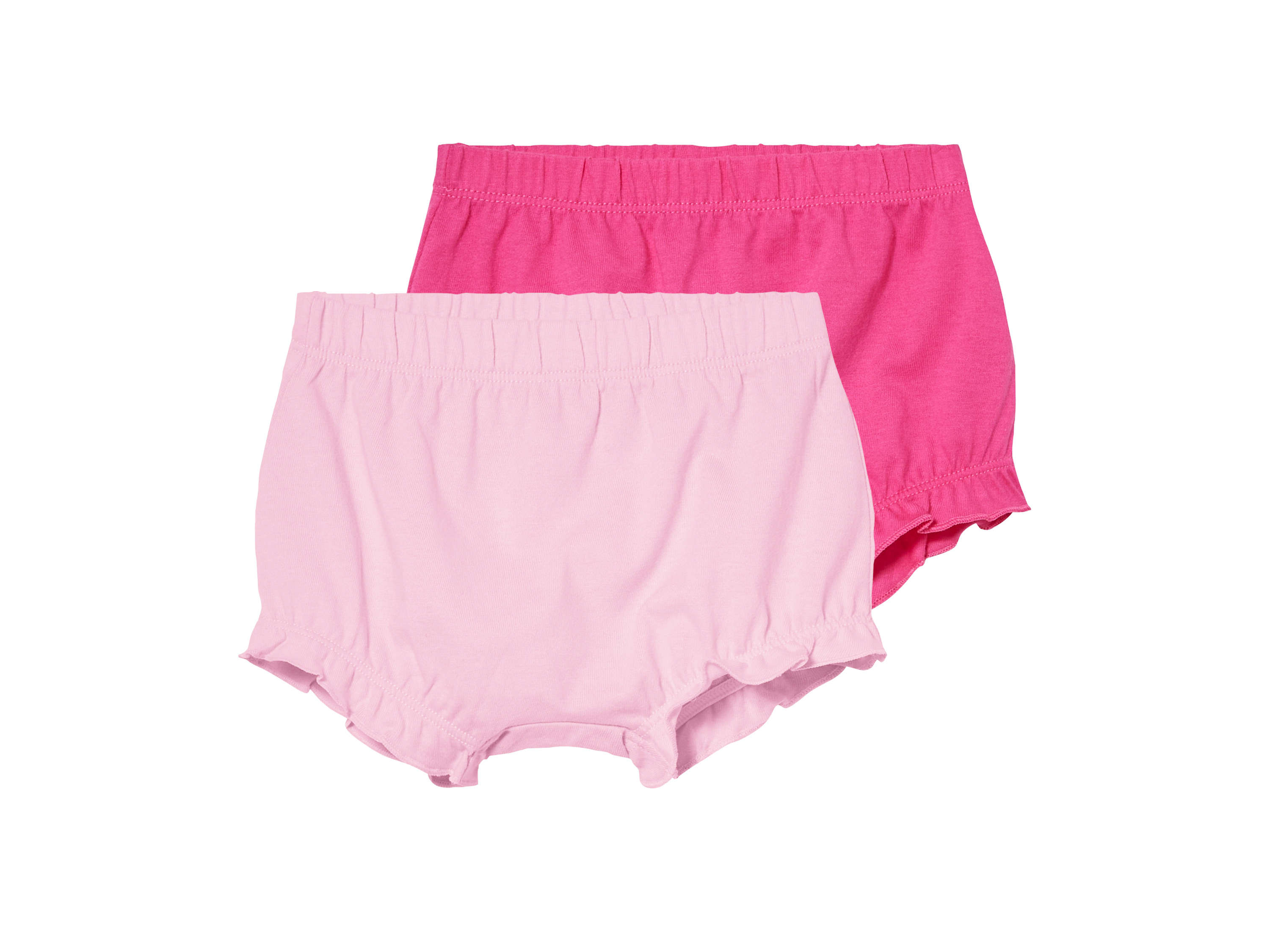 lupilu® Dívčí šortky, 2 kusy (světle růžová / růžová, 50/56)