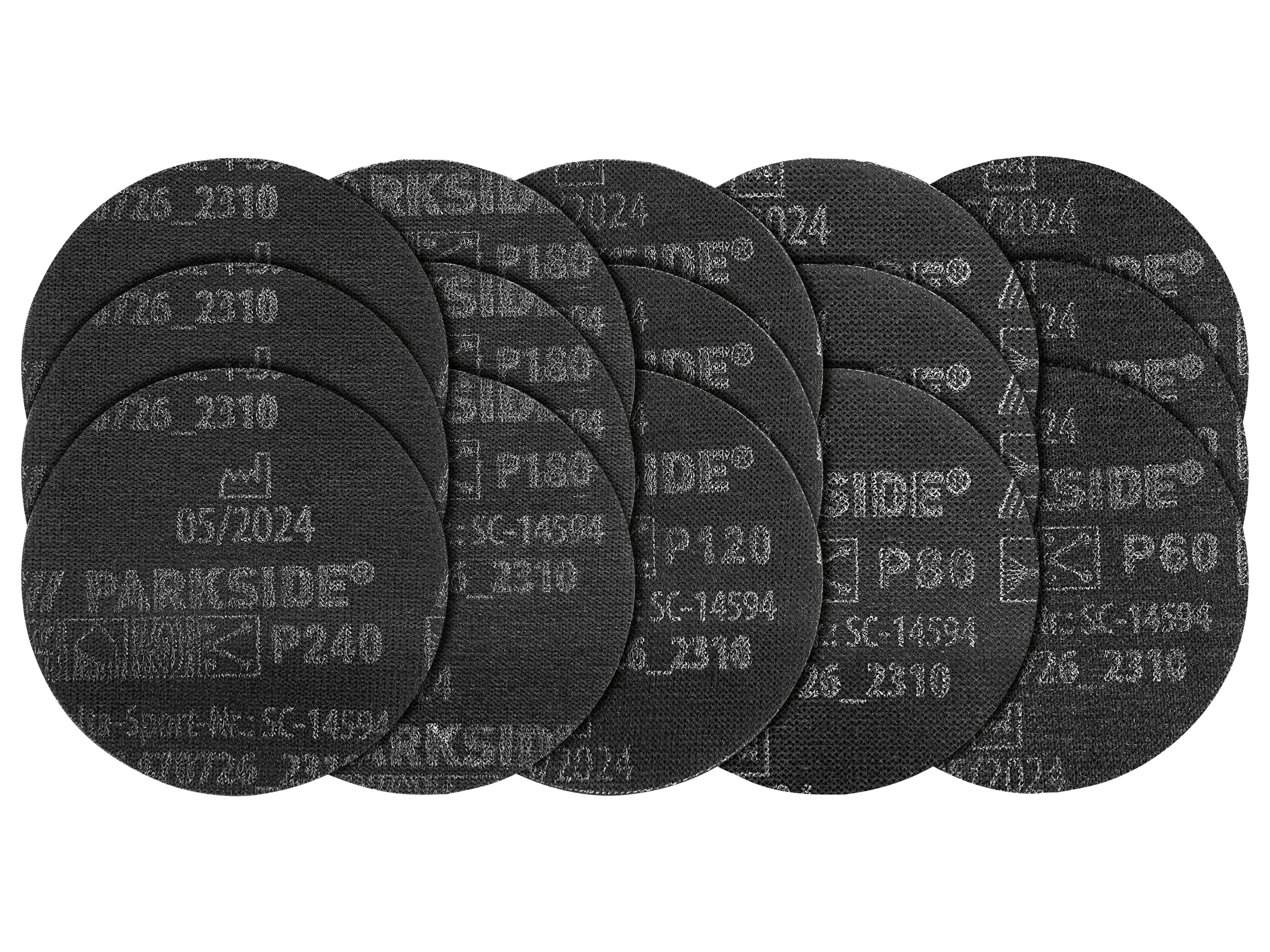 Parkside Performance® Sada brusných mřížek, 15dílná (excentrická bruska)