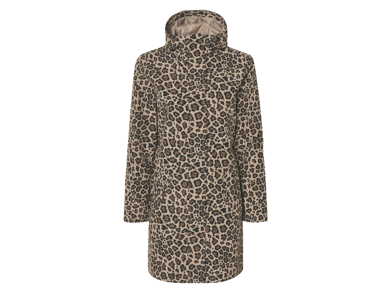 Dlouhý kabát s leopardem.