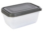 Plastová krabička na uskladnění se šedým víkem