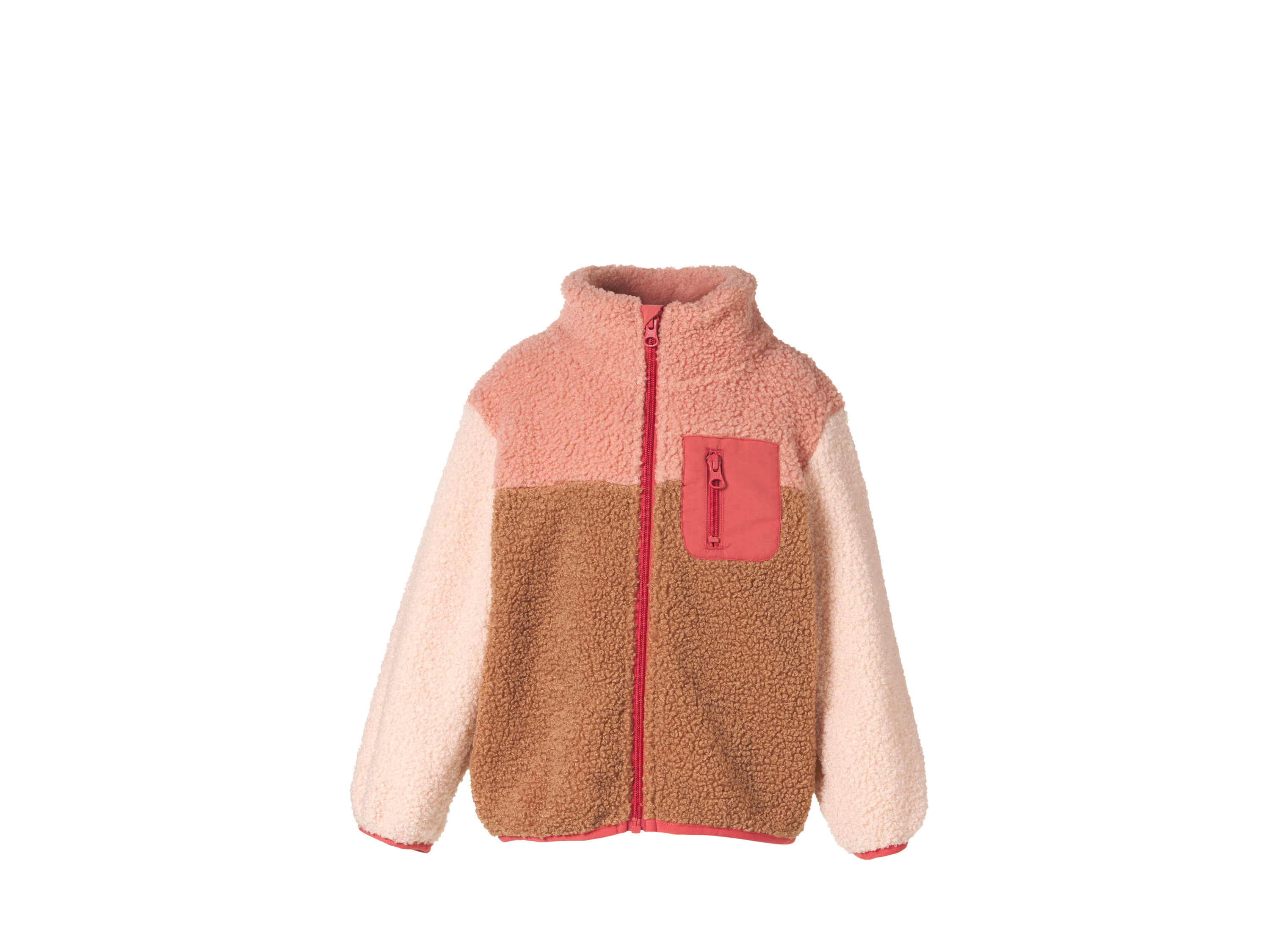 Lupilu® Dětská fleecová bunda (růžová/hnědá, 98/104)