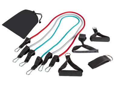 Fitness pomůcky (sada pásů na posilování, 3dílná)