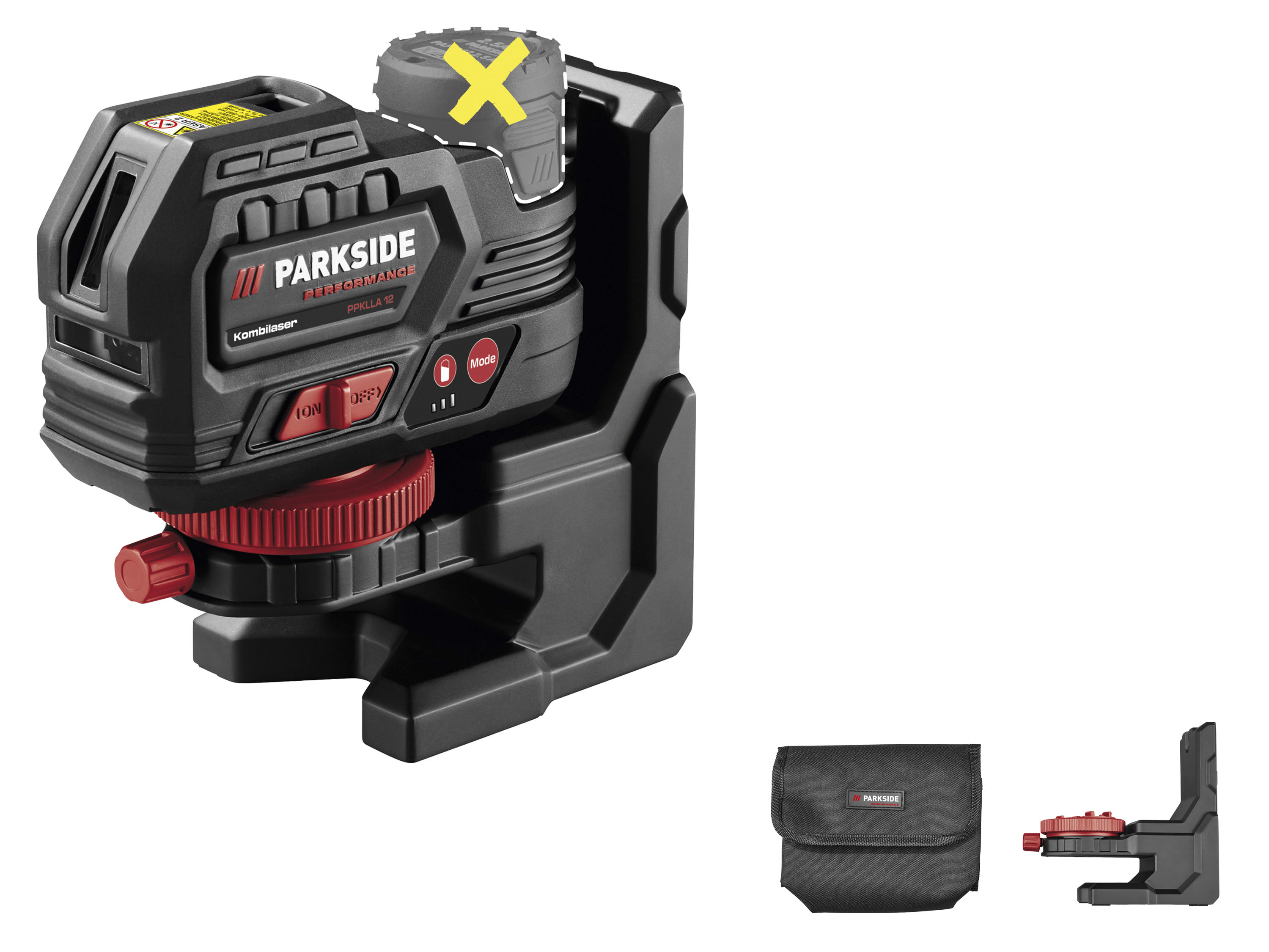 Parkside Performance® Aku křížový liniový laser Ppklla 12 A1 – bez akumulátoru a nabíječky