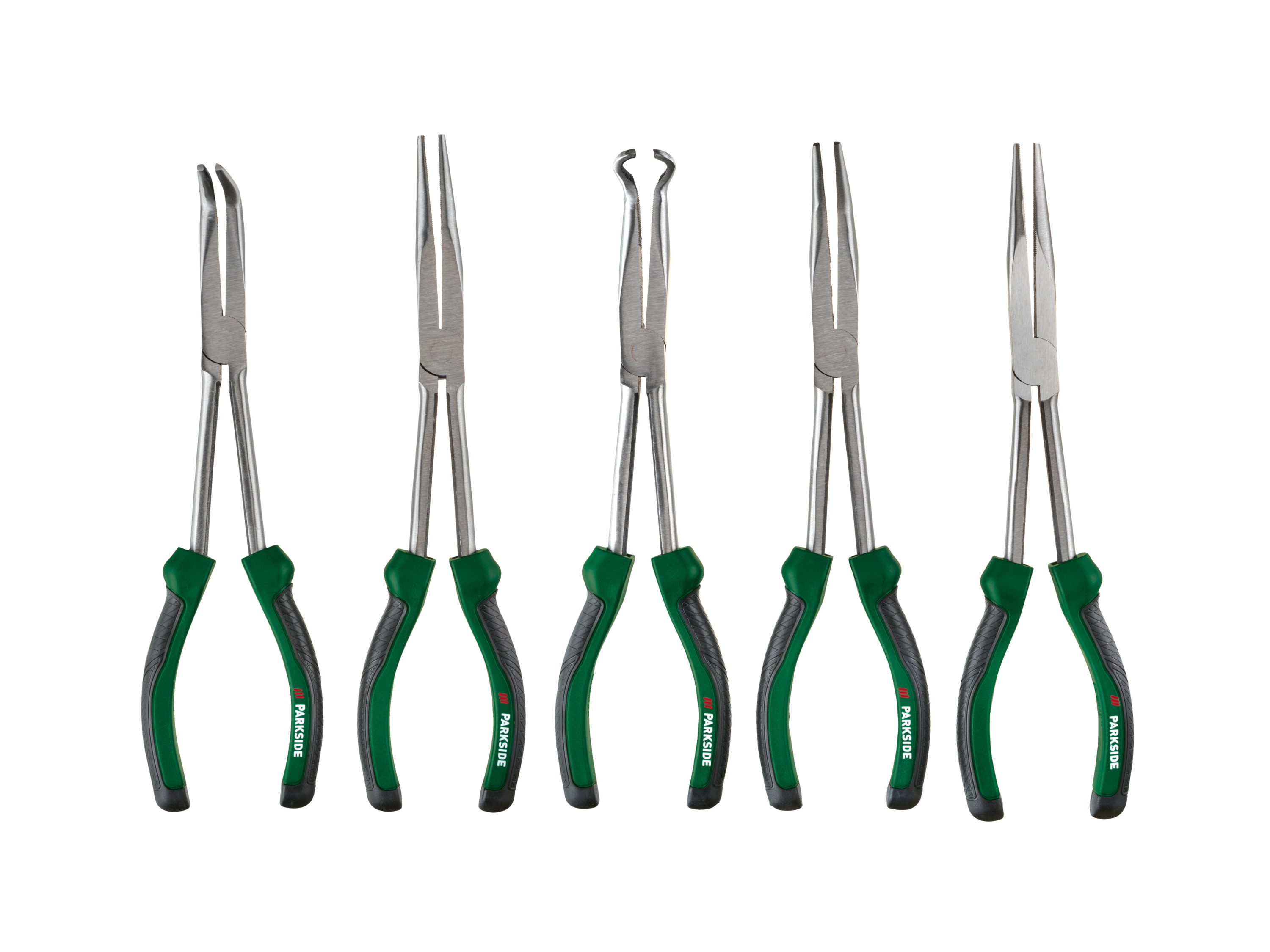Parkside® Sada kleští, 5dílná / 3dílná (sada kleští s dlouhými čelistmi)