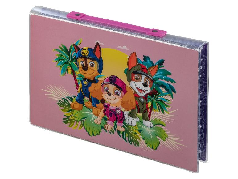 Penál Paw Patrol, růžová s tropickým vzorem.