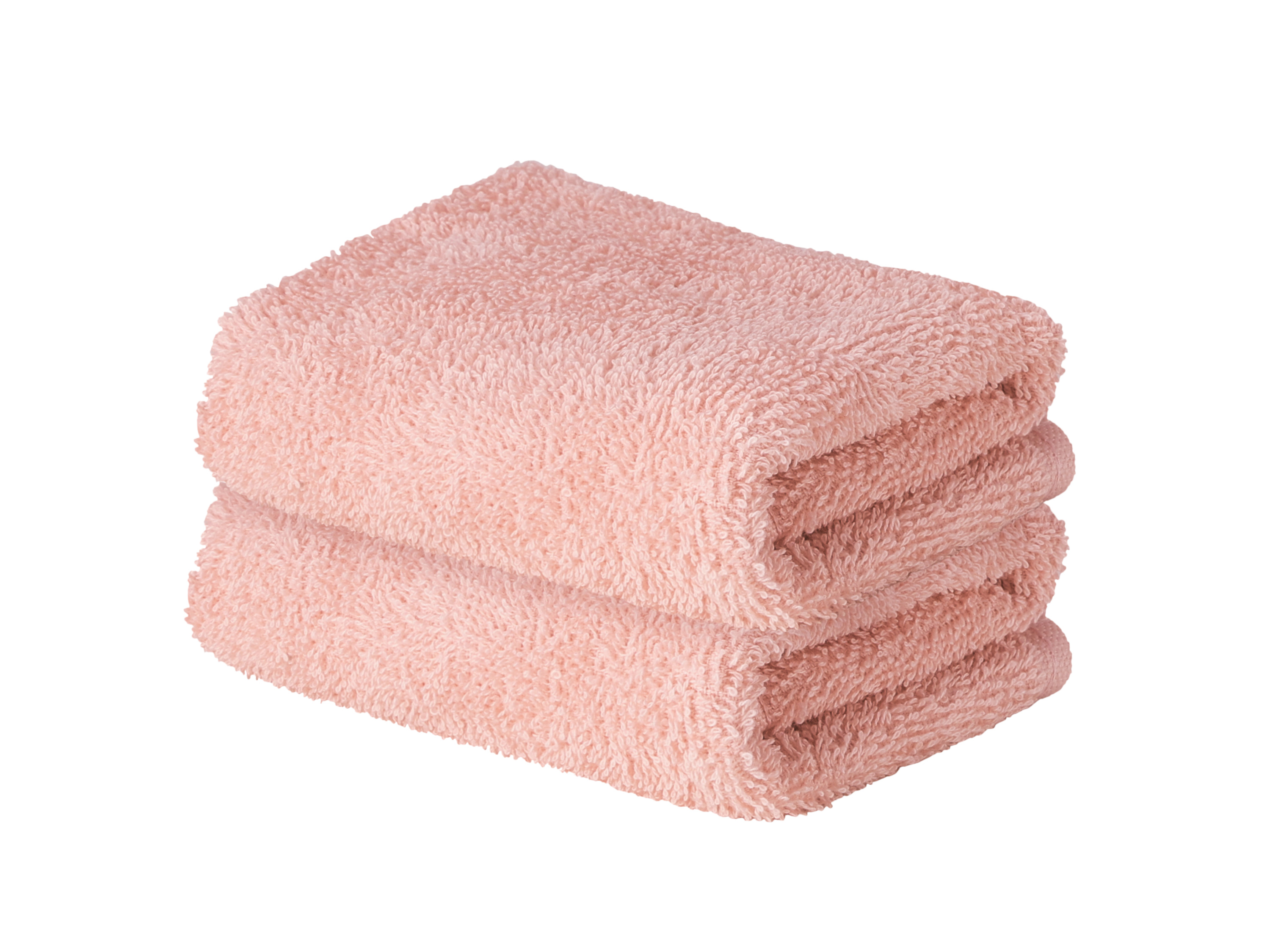 Livarno® Froté ručník pro hosty, 30 x 50 cm, 400 g/m2, 2 kusy (světle růžová)