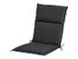 Černý zahradní polštář Livarno Living s opěradlem.