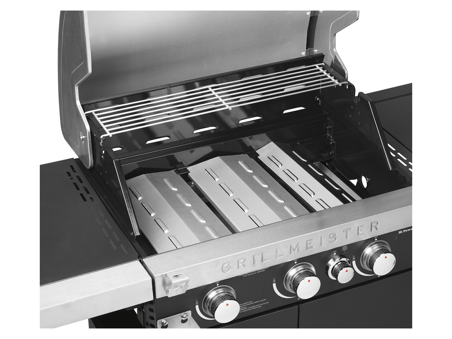 Grillmeister Gasgrill 3plus1 Brenner 14 4 Kw Plynový gril 14,4 kW, 3 + 1 | Lidl.cz