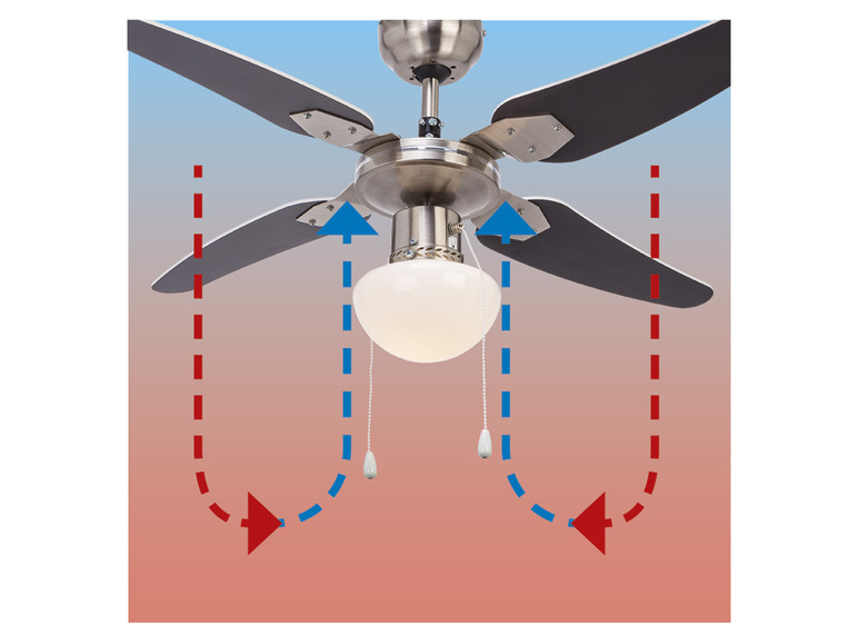  Zobrazit na celou obrazovku LIVARNO home Stropní ventilátor s LED svítidlem - Obrázek 11