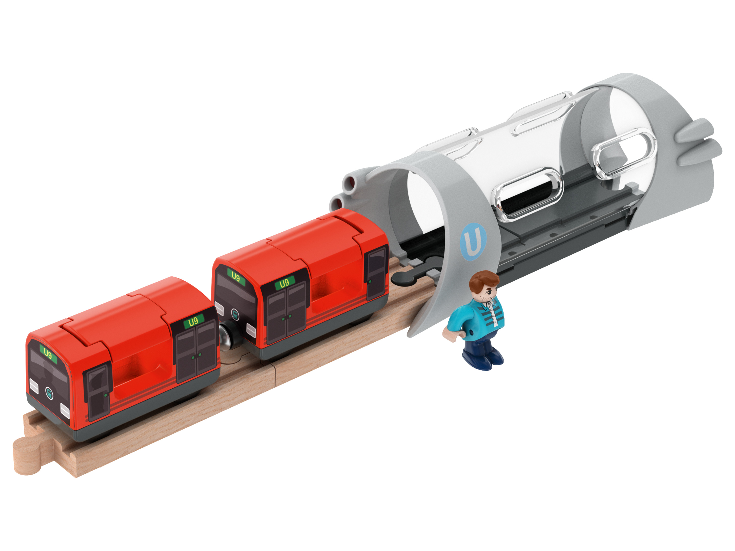 Playtive Příslušenství k dřevěné železnici (tunel)