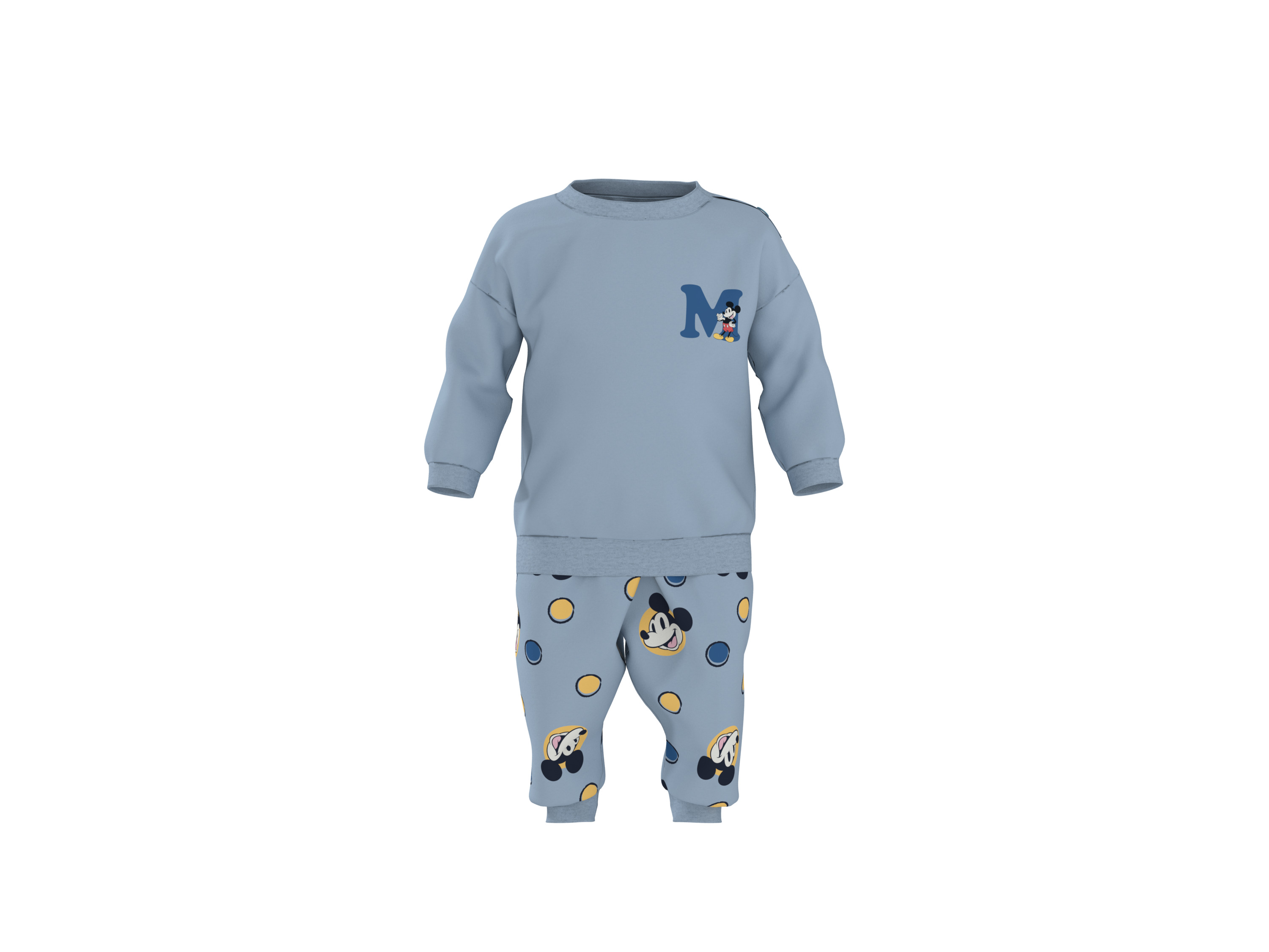 Lupilu® Dětská tepláková souprava s BIO bavlnou, 2dílná (Mickey Mouse, 62/68)