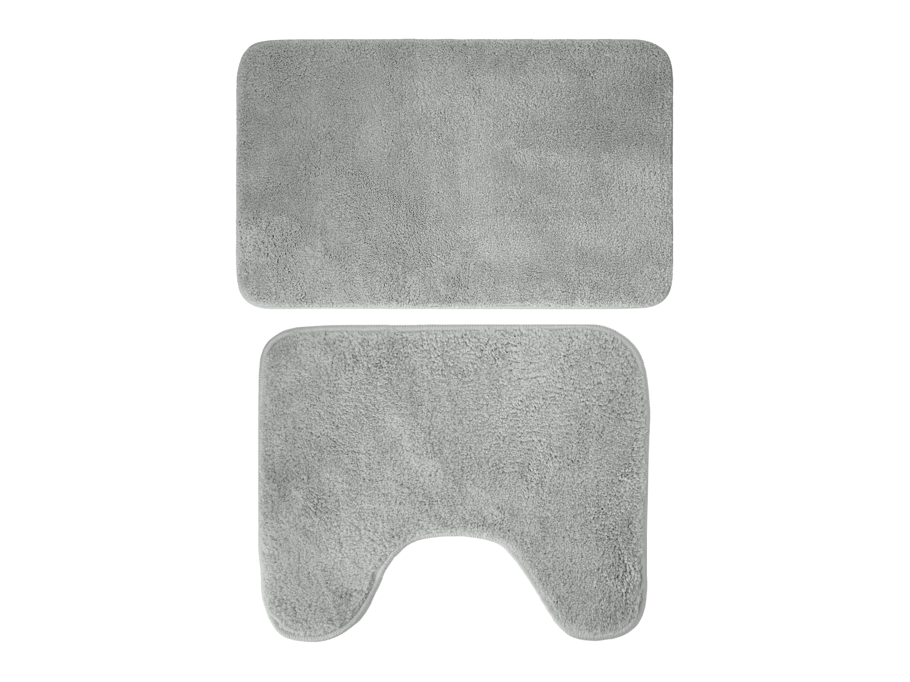 Livarno® Sada koupelnových předložek, 2dílná (šedá)