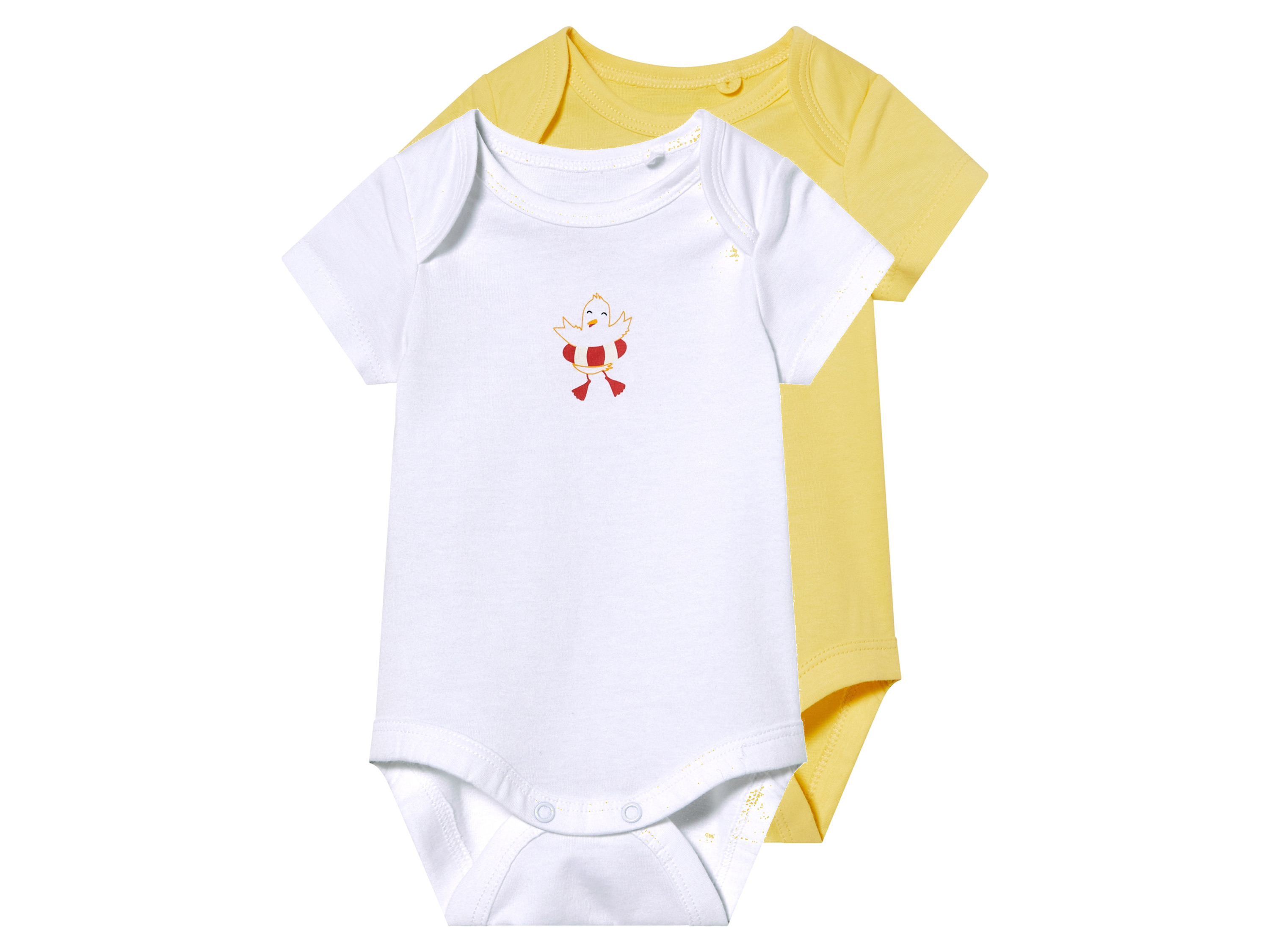 lupilu® Dívčí body, 2 kusy (žlutá/bílá, 62/68)