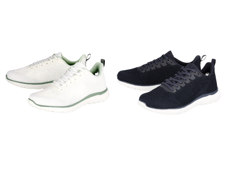 Bílé a černé sportovní boty Skechers.