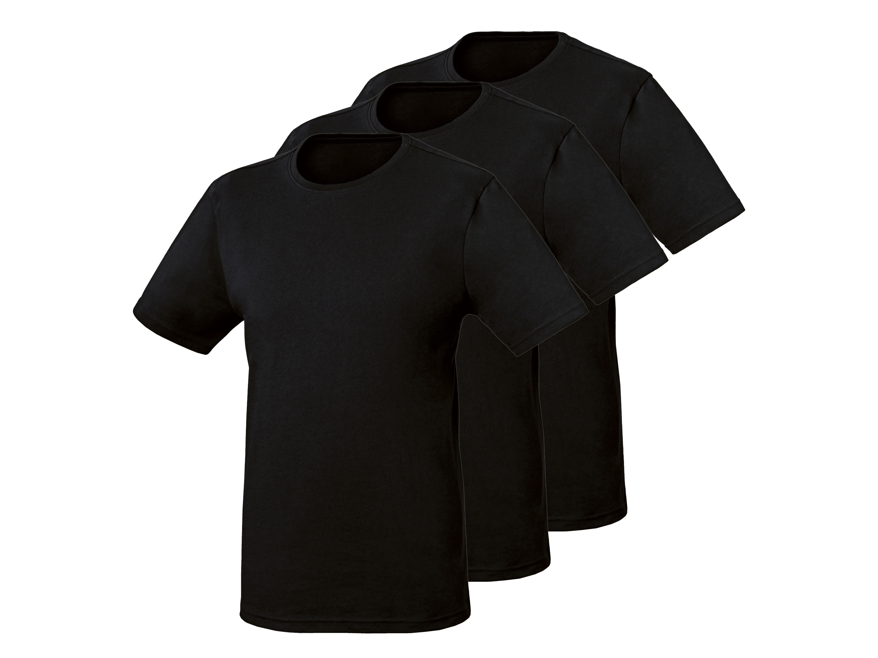 Parkside® Pánské triko, 3 kusy (černá, S (44/46))