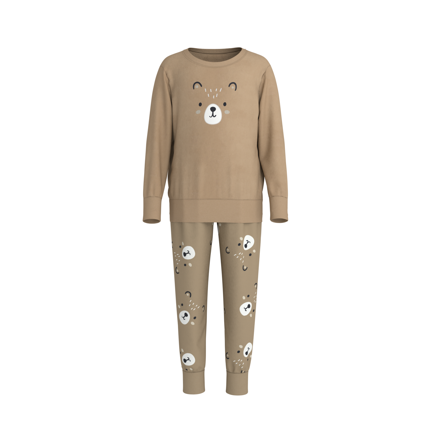Lupilu® Dětské pyžamo (hnědá, 122/128)