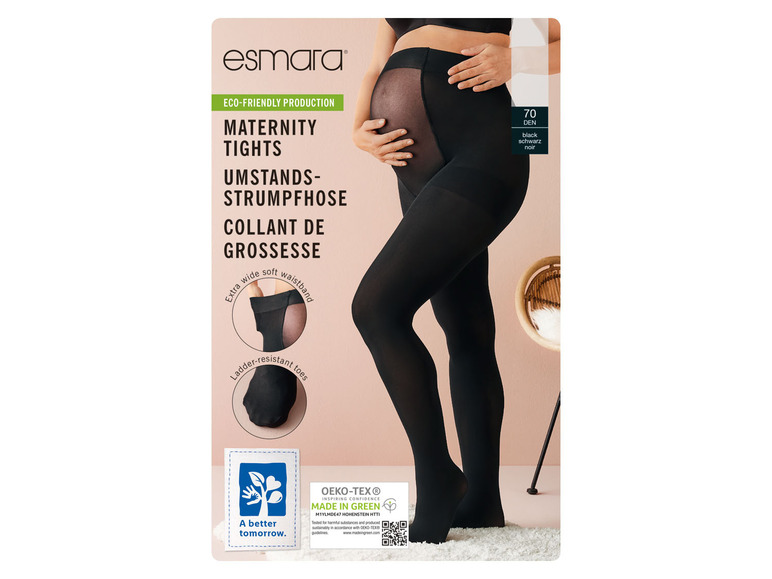  Zobrazit na celou obrazovku esmara® Dámské těhotenské punčochové kalhoty 70 DEN - Obrázek 2