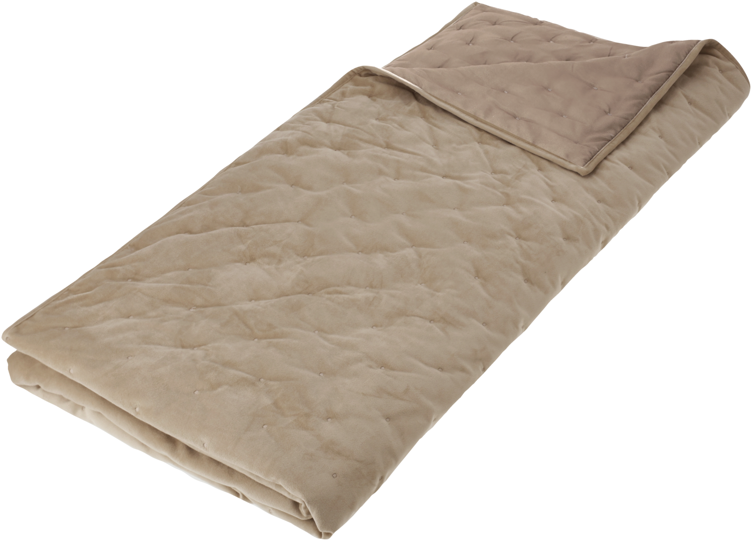 Livarno® Sametový přehoz na postel, 200 x 220 cm (Béžová)