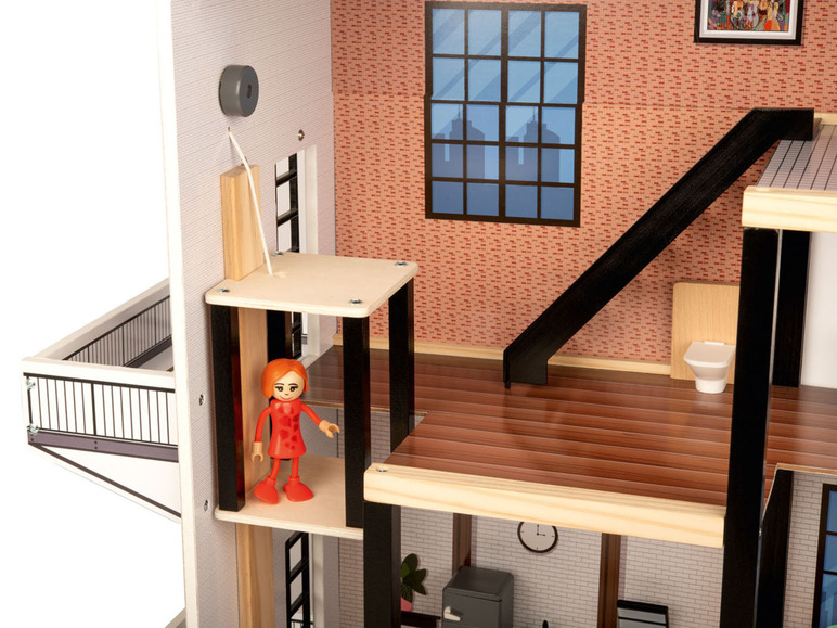  Zobrazit na celou obrazovku Playtive Dřevěný domeček pro panenky XXL - Obrázek 4