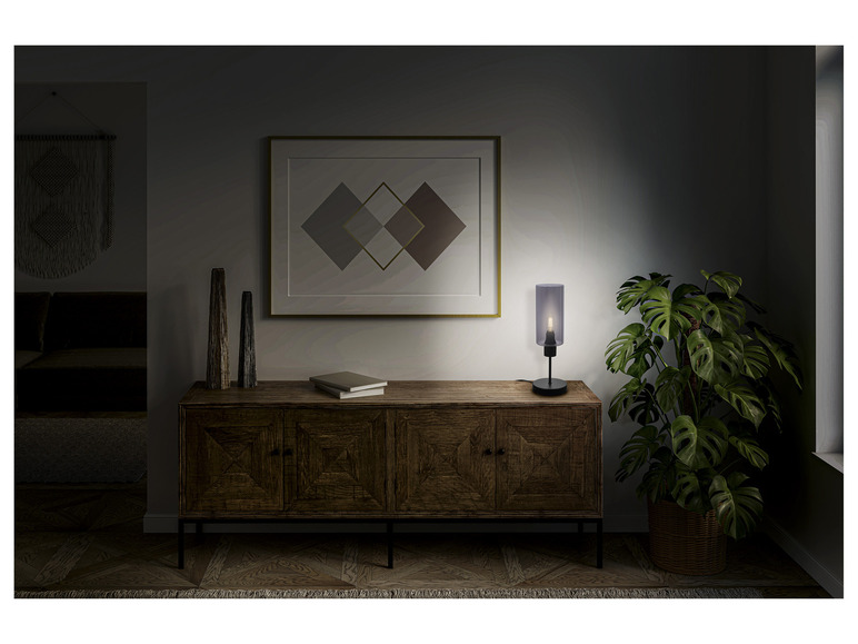  Zobrazit na celou obrazovku LIVARNO home Stolní LED lampa s kouřovým sklem - Obrázek 3