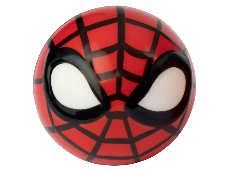 Červená a černá koule Spider-Man.