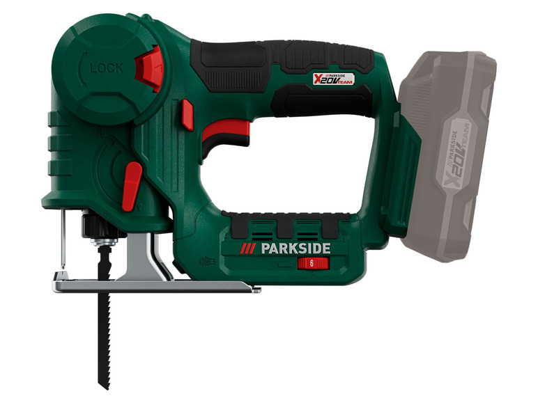 Aku přímočará pila s baterií Parkside X20V Team