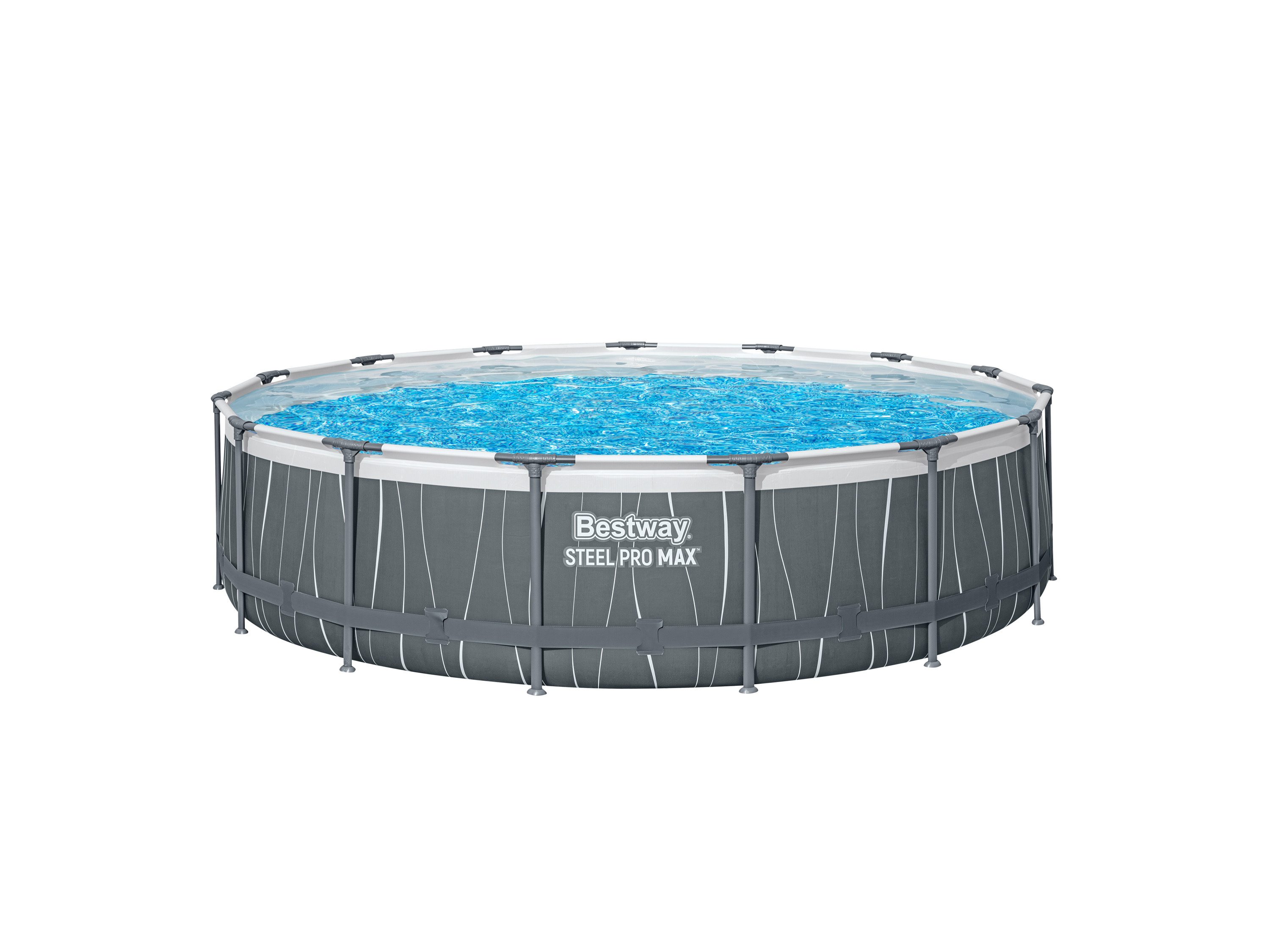 Bestway Bazén s ocelovým rámem Steel Pro Max, Ø 4,57 x 1,07 m, šedá