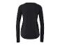 Černé dámské tričko s dlouhým rukávem, pohled zezadu