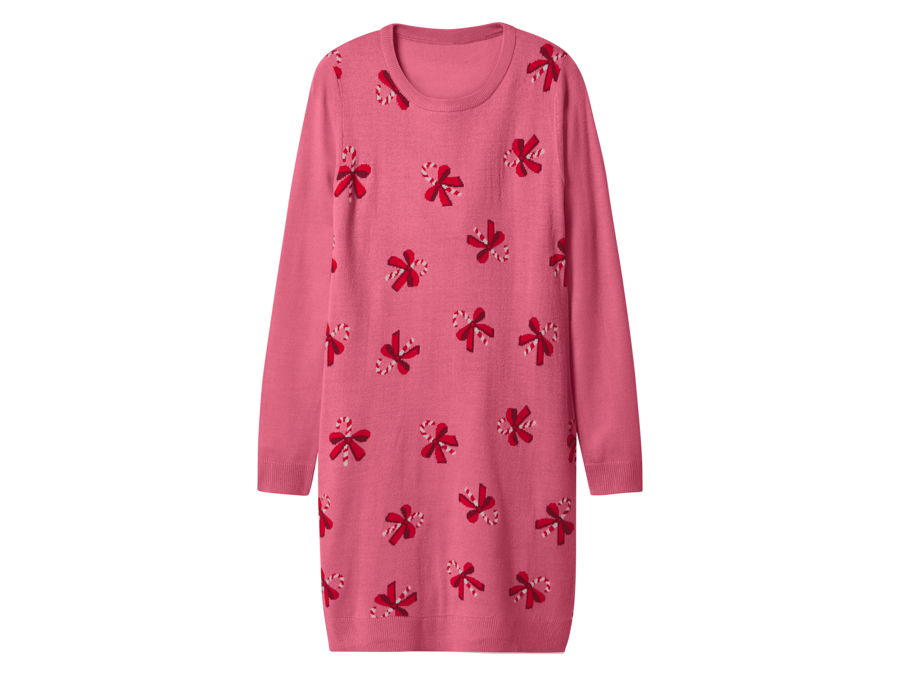 esmara® Dámské vánoční úpletové šaty (růžová, Xs(32/34))