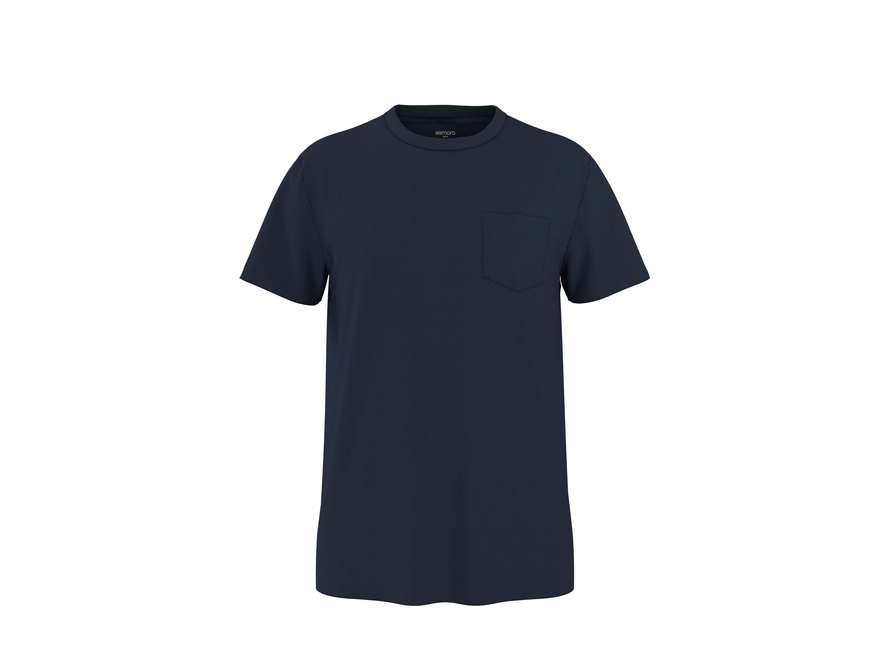 esmara Men Pánské triko s podílem lnu (navy modrá, S (44/46))