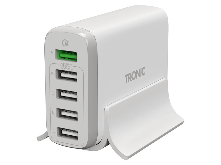  Zobrazit na celou obrazovku TRONIC® Multi USB-A nabíječka 30 W, 5 portů, QC TM 3.0 - Obrázek 1